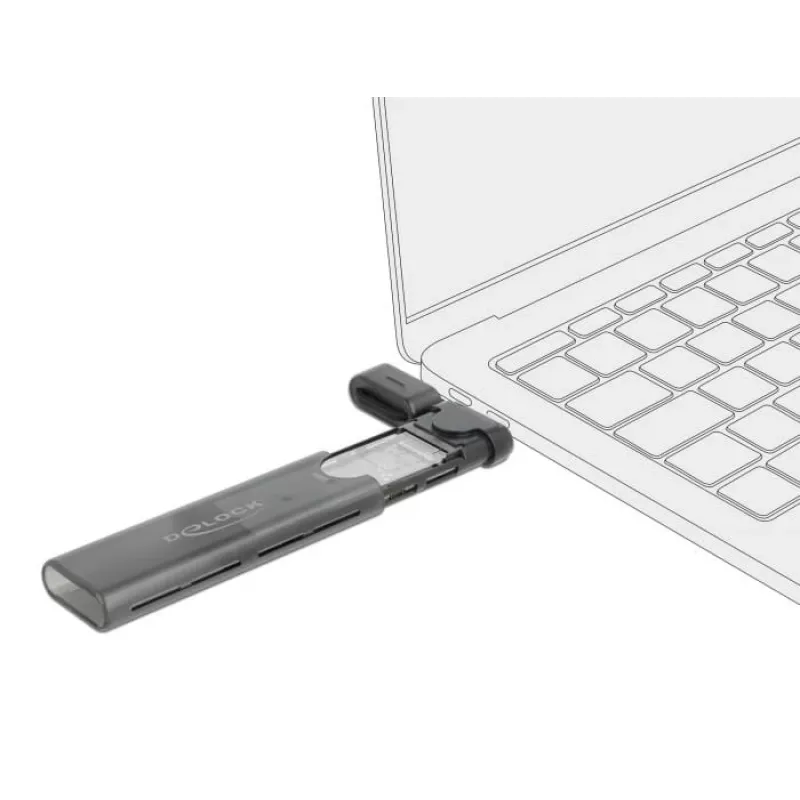 SSD dėklas DeLOCK 42635 juodas M.2