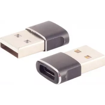 Laido keitiklis ShiverPeaks BS14-05034 USB A į USB C, pilkas