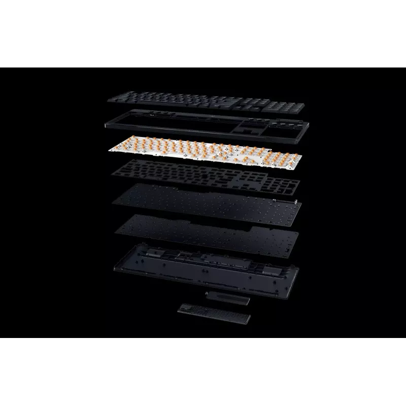Klaviatūra Razer JuodaWidow V4 Low-Profile HyperSpeed Mechanical RGB belaidė