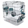 Narvas ZOLUX Rody3 DUO Blue — dviejų aukštų graužikų narvas, plastikas ir metalas, 410×270×405 mm, 3 kg