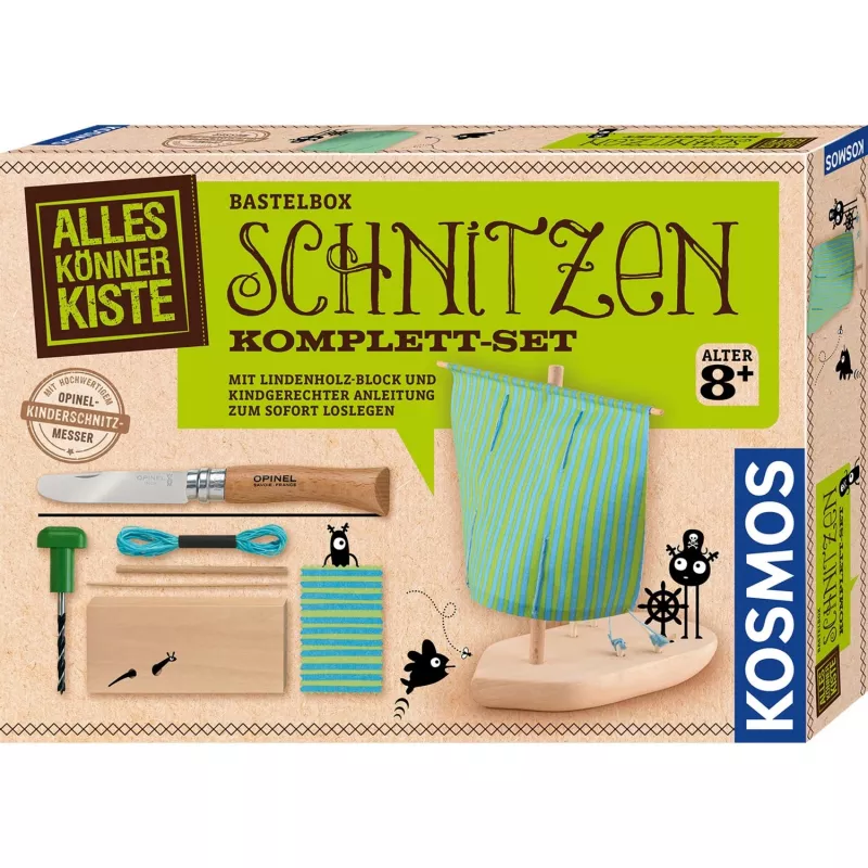Kosmos Schnitzen Komplett-Set, Eksperimentų rinkinys, 8 metai, Įvairiaspalvis