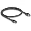 Delock jungiamasis kabelis - RJ-45 (M) į RJ-45 (M) - 50 cm - 7,5 mm - SFTP, PiMF - CAT 8,1 - halogenų neturintis, su apsauginiu gaubteliu - juoda (80232)