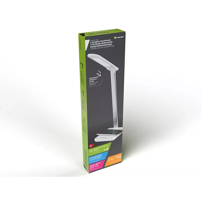 Naktinė lemputė su kištuku Tracer Luna LED 20 W jutiklinis valdymas sidabrinė balta