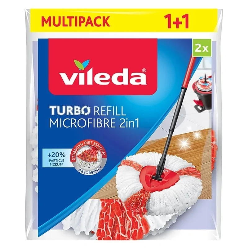 Šluostės galvutė Vileda 4023103198227 raudona balta