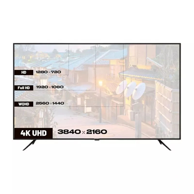 139,0cm/55 inch (3840x2160) JAPANNEXT JN-IPS550UHD60F 16:9 IPS 60Hz HDMI USB WLAN Garsiakalbis Juoda
