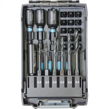 Grąžtų rinkinys Makita E-22866 — 31 vnt., įvairių dydžių medžiui, metalui, mūrui