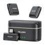 Belaidis lavalier mikrofonas ir USB-C išorinės baterijos rinkinys Telesin P5-MCP-01 telefonams