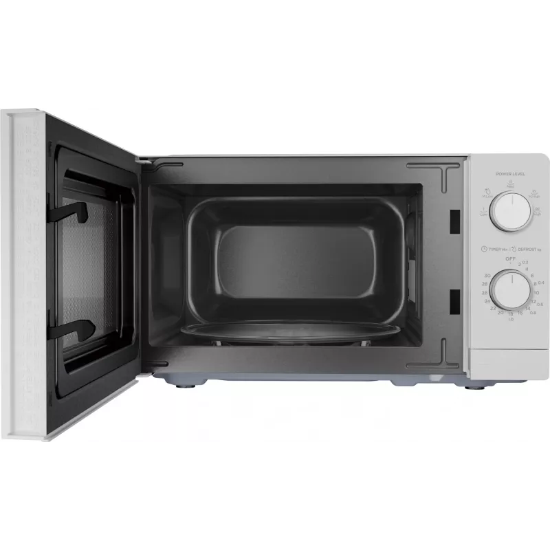 Mikrobangų krosnelė Midea MMO-MMP01MZ(WH) — kompaktiška stalviršio mikrobangų krosnelė, balta