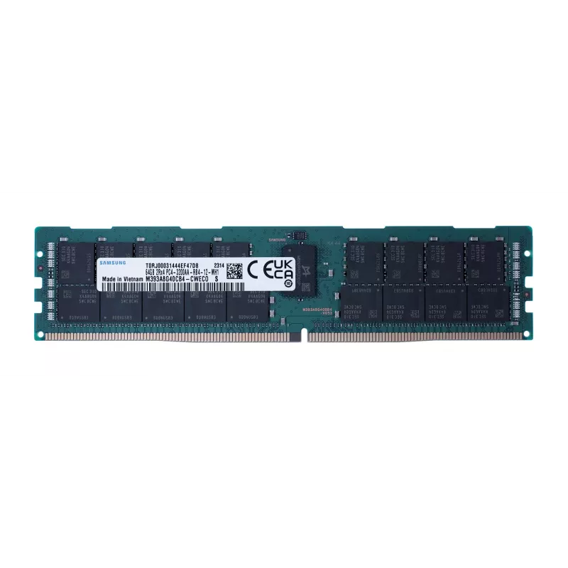 Samsung M393A8G40CB4-CWE atminties modulis 64 GB 1 x 64 GB DDR4 288 kontaktų DIMM