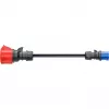 go-e Adapter Gemini flex 22 kW į CEE Mėlyna 16 A - Juodas - tiesus - tiesus - IP55 - 22 kW - 16 A