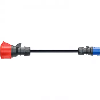 go-e Adapter Gemini flex 22 kW į CEE Mėlyna 16 A - Juodas - tiesus - tiesus - IP55 - 22 kW - 16 A