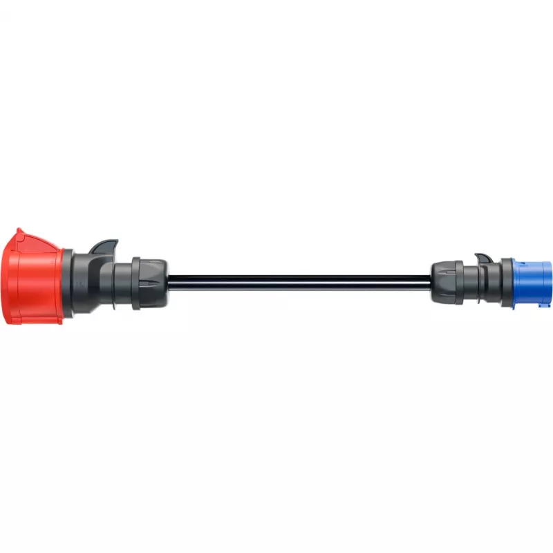 go-e Adapter Gemini flex 22 kW į CEE Mėlyna 16 A - Juodas - tiesus - tiesus - IP55 - 22 kW - 16 A