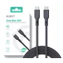 AUKEY CB-KCC101 Nailoninis USB C - USB C kabelis, 1 m