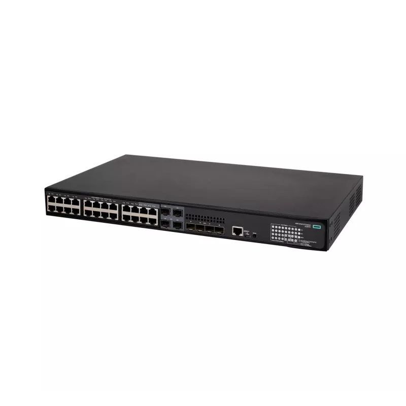 HPE - FlexNetwork 5140 24G PoE+ 4SFP+ EI - komutatorius - 3 lygmens - išmanusis - 24 x 10/100/1000 (PoE+) + 4 x kombinuotieji 10/100/1000Base-T (PoE+) / 100/1000Base-X SFP + 4 x 10 Gigabit Ethernet / 1 Gig