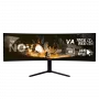 49 colių lenktas LED monitorius Arozzi Nova — 5120 x 1440 Dual QHD, VA skydelis, 4 ms, USB šakotuvas, VESA