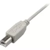 USB 2.0 laidas, USB-A kištukas > USB-B kištukas (pilkas, 0,5 metro)