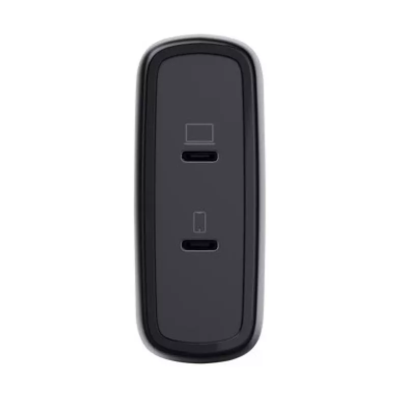 TRUST Maxo 100W 2-Port USB-C GaN Charger — 100 W, 2× USB-C, 20 V max, 2 m kabelis, Juoda