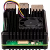Joy-IT Armor Case BLOCK ACTIVE SBC-Enclosure, tinkamas kūrimo rinkiniams Raspberry Pi (RB-AlucaseP5-07FAN)