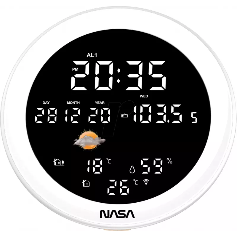 Nasa WSP1700 medinė orų stotelė / garsiakalbis BT laivas