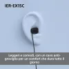 Sony IER-EX15C ausinės su mikrofonu, laidinės, įkūrinės, skambučiams ir muzikai, USB-C, juodos