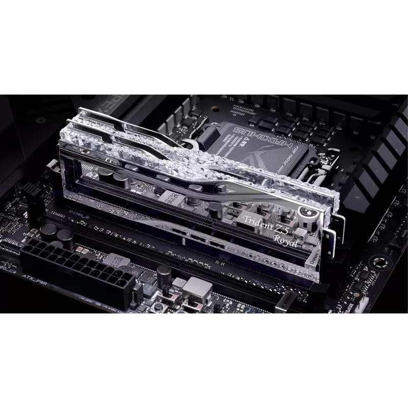 DIMM 48 GB DDR5-7200 (2x 24 GB) Dual-Kit, atmintinė sidabrinė, F5-7200J3646F24GX2-TR5S, Trident Z5 Royal, INTEL XMP