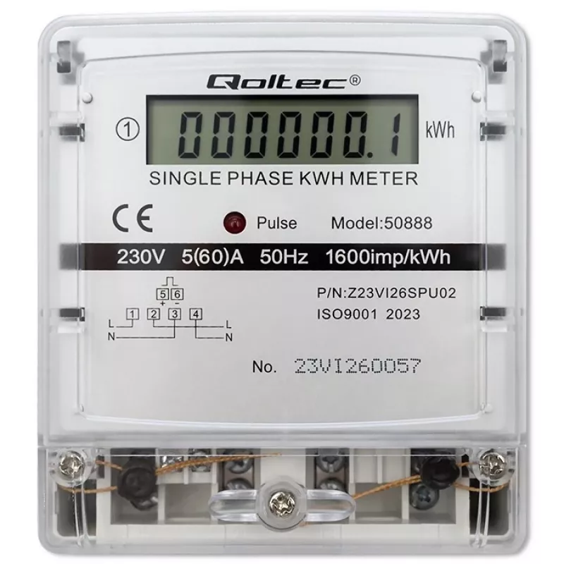 Vienfazis elektroninis energijos suvartojimo skaitiklis 230 V LDC