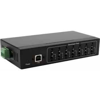 USB šakotuvas Exsys EX-11217HMVS — 7 prievadų metalinis šakotuvas su 15 kV ESD apsauga