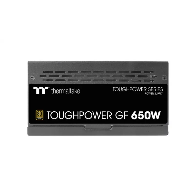 Maitinimo šaltinis THERMALTAKE Toughpower ATX 650W Gold, 80 PLUS Gold, 650 W, ATX, 90 mm ventiliatorius, 20+4 kontaktų, 1x PCIe (6+2), 3x SATA, 2x Molex
