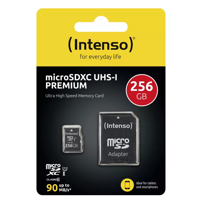 Flash Memory Intenso 256GB UHS-I MicroSD kortelė