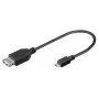 USB A lizdas - Micro USB kištukas laidas SBOX 0,1 m
