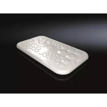 Stovo plokštė Rittal SZ 2561.300 — plastikinė, šviesiai pilka, 256 × 149 mm