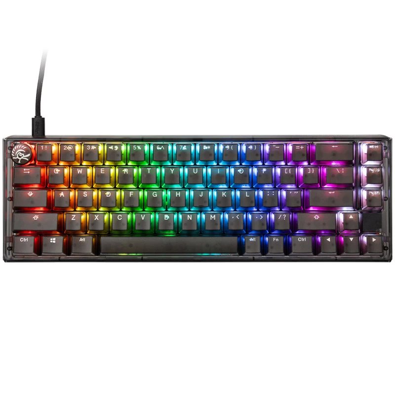 Ducky One 3 Aura SF klaviatūra, žaidimų, USB, QWERTY, US International, juoda