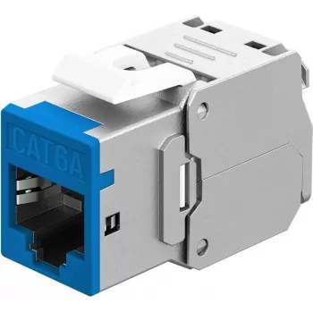Goobay Keystone-Module RJ45 CAT 6A, STP, plonas, Blue (77944)