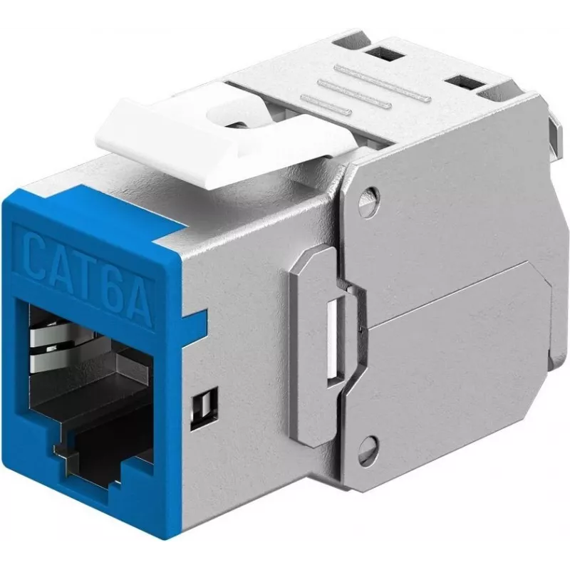Goobay Keystone-Module RJ45 CAT 6A, STP, plonas, Blue (77944)