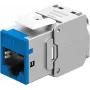 Goobay Keystone-Module RJ45 CAT 6A, STP, plonas, Blue (77944)