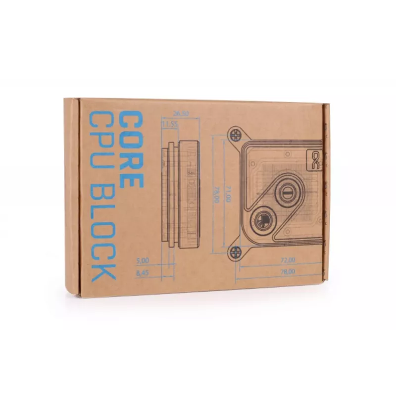 Vandens blokas Alphacool 13446 Žalvaris Varis Juodas 72mm