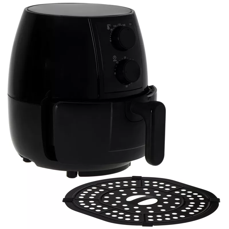 Karšto oro gruzdintuvė Adler AD 6312 — 2,5 l, 1600 W, juoda, 80–200°C, 60 min. laikmatis