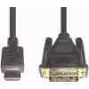 HDMI 3 Vaizdo Kabelio Adapteris e+p 2m DVI-D Juodas