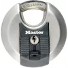 Discus pakabinama spyna MASTER LOCK 70 mm Excell nerūdijantis plienas, apgaubtas lankelis, rakinama skirtingais raktais
