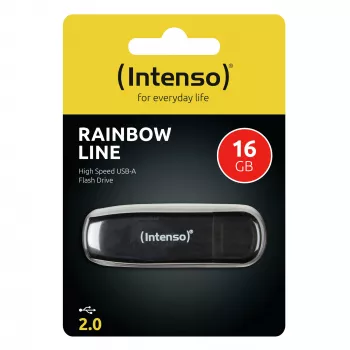 ATMINTIES DRIVE FLASH USB2 16GB/JUODA 3502470 INTENSO