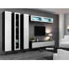 Cama uždara Spintelė VIGO '180' 180/40/30 baltas/juodas blizgus