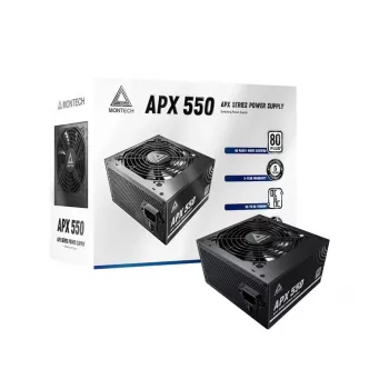 Montech APX550 maitinimo blokas 550 W 20+4 kontaktų ATX juodas
