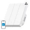 „WiFi“ išmanusis sieninis jungiklis „Sonoff M5-3C-80W“ 3 kanalų, skirtas rėmui