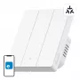 „WiFi“ išmanusis sieninis jungiklis „Sonoff M5-3C-80W“ 3 kanalų, skirtas rėmui