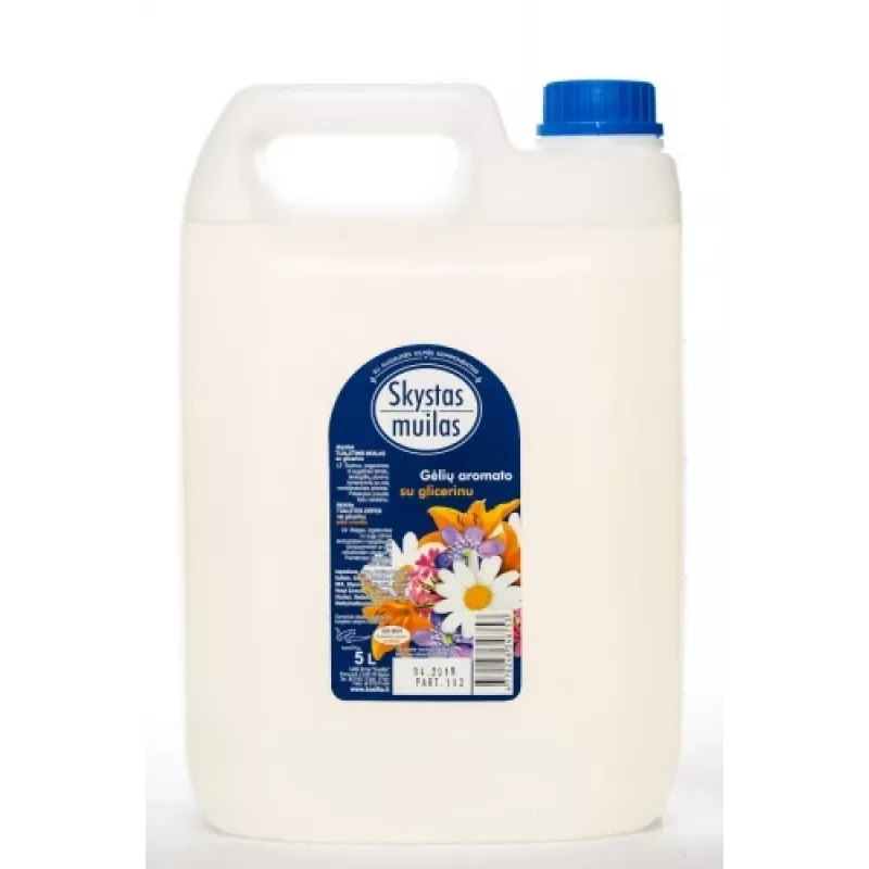 Skystas muilas su glicerinu, be dažiklių, 5l