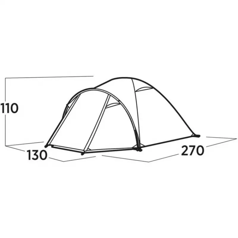 Easy Camp Setesdal 2 kupolinė palapinė (alyvuogių žalia, su tunelio prieangiu, 2025 m. modelis)