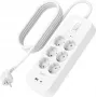 Apsauga nuo viršįtampių Belkin SRB002VF2M‑V2 — 6 lizdai, 2 m laidas, USB‑C ir USB‑A prievadai