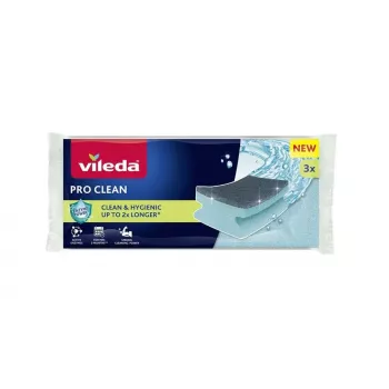 Vileda Pro Clean fermentų profiliuotas šveistukas 3 vnt.