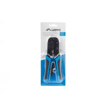 Užspaudimo įrankis LANBERG NT-0201 RJ-45 jungtims, 180 mm, 315 g, juoda/mėlyna