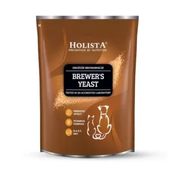 Maisto papildas HOLISTA alaus mielės 800 g – maistinių mielių milteliai, dietinė parama